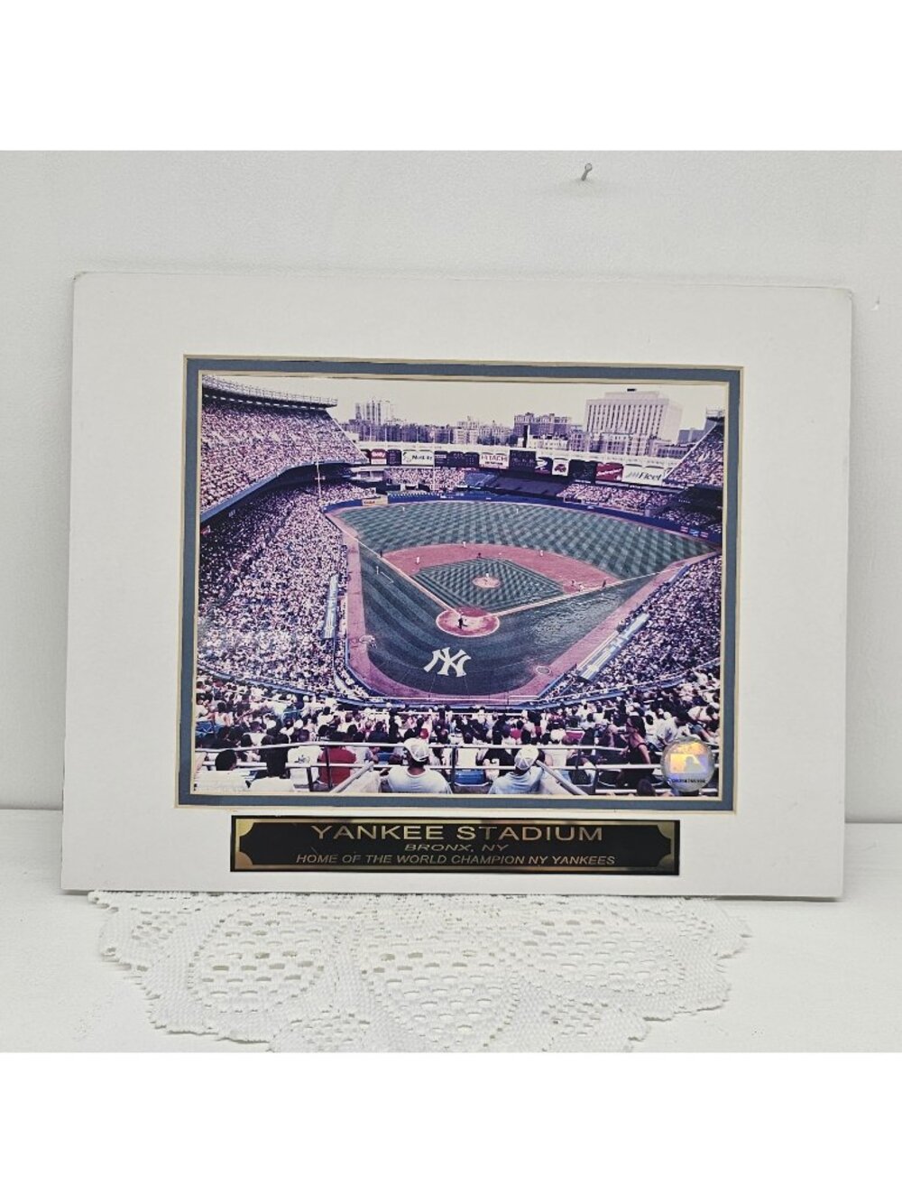 Vintage Yankee Stadium Photo Framed Print Ira Rosen 1996 World Champions 8x10